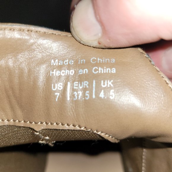 Call It Spring booties, size 7. Tan/Taupe colour - Picture 2 of 4